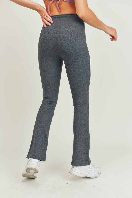 HEATHER FLARE LEGGINGS